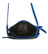 Синя кожена дамска чанта през рамо Danita-3 снимка