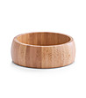 Дървена кръгла купа 15 см-0 снимка