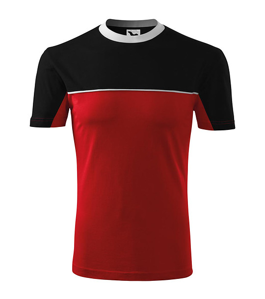 Мъжка памучна тениска в червено и черно Bruno снимка