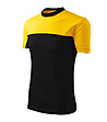 Мъжка памучна тениска в черно и жълто Bruno-2 снимка