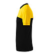 Мъжка памучна тениска в черно и жълто Bruno-3 снимка