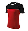 Мъжка памучна тениска в червено и черно Bruno-2 снимка