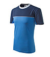 Мъжка памучна тениска в сини нюанси Bruno-2 снимка