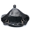 Черна кожена дамска чанта с декорация Kamea-3 снимка