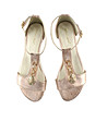 Дамски кожени сандали в розов нюанс Emilia-1 снимка