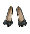 Черни дамски кожени обувки Matilda-1 снимка