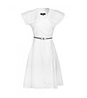 Бяла рокля с колан Mariela-2 снимка
