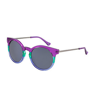 Дамски слънчеви очила в лилави нюанси и зелено снимка