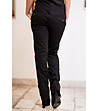 Дамски панталон в черно с памук-1 снимка