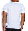 Бяла мъжка тениска с принт Topher-1 снимка