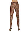 Дамски панталон с леопардов принт в кафяви нюанси 200 DEN Alisha-1 снимка