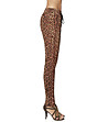 Дамски панталон с леопардов принт в кафяви нюанси 200 DEN Alisha-3 снимка