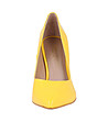 Дамски жълти кожени обувки Berta-3 снимка