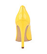 Дамски жълти кожени обувки Berta-4 снимка