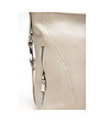 Светлобежова кожена дамска чанта Colett-2 снимка