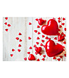 Постелка с принт Червени сърца 52х75 см-1 снимка