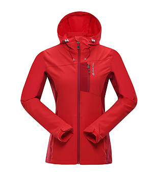 Червено дамско softshell - cool dry спортно яке Brenniba снимка