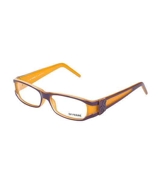 Дамски рамки за очила във виолетово и жълто снимка