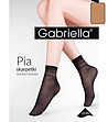 Бежови дамски къси чорапи на точки Pia-1 снимка
