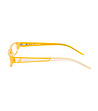 Unisex рамки за очила в жълто и бяло-2 снимка
