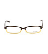 Unisex рамки за очила в тъмнокафяво и жълто-1 снимка