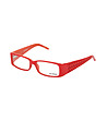 Червени дамски рамки за очила с ефектни дръжки-0 снимка