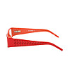 Червени дамски рамки за очила с ефектни дръжки-2 снимка