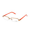 Unisex полурамки за очила в оранжеви нюанси-0 снимка