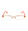 Unisex полурамки за очила в оранжеви нюанси-1 снимка