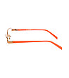Unisex полурамки за очила в оранжеви нюанси-2 снимка
