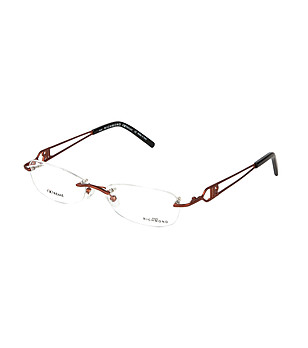 Дамски рамки за очила с дръжки в бронзов нюанс снимка