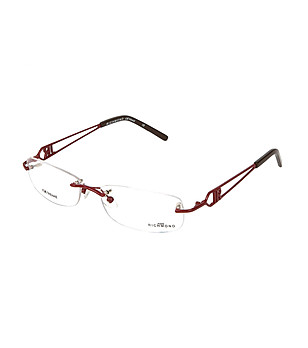 Дамски рамки за очила с дръжки в цвят бордо снимка