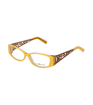 Дамски рамки за очила в жълто и бронзов нюанс снимка
