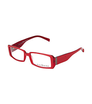 Червени пластмасови рамки за очила снимка