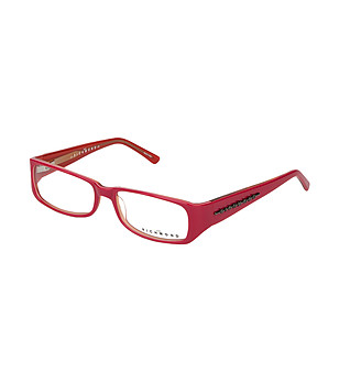 Дамски пластмасови рамки за очила в цвят бордо снимка