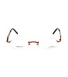Дамски рамки за очила с дръжки в бронзов нюанс-1 снимка