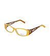 Дамски рамки за очила в жълто и бронзов нюанс-0 снимка