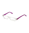 Прозрачни рамки за очила с лилави дръжки-0 снимка