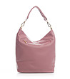 Розова кожена дамска чанта Daria-1 снимка