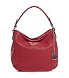 Червена дамска чанта от естествена кожа Amie-0 снимка