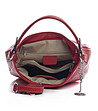 Червена дамска чанта от естествена кожа Amie-3 снимка