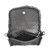 Черна дамска кожена чанта Verona-3 снимка
