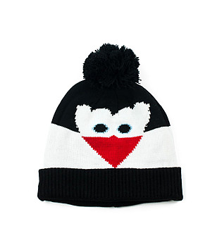 Унисекс шапка Пингвинче в черно и бяло снимка