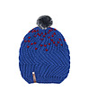 Унисекс шапка в синьо и червено-1 снимка
