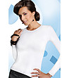 Бяла памучна дамска блуза Viva-0 снимка