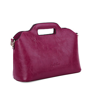 Дамска чанта с подвижен несесер в цвят малина Aleda снимка