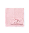 Розов детски комплект от шал и лента за глава-0 снимка