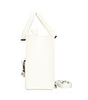 Дамска кожена чанта в бяло Abi-2 снимка