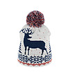 Унисекс зимна шапка в бяло, синьо и червено-0 снимка