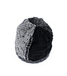 Унисекс зимна шапка в сиво и черно-3 снимка